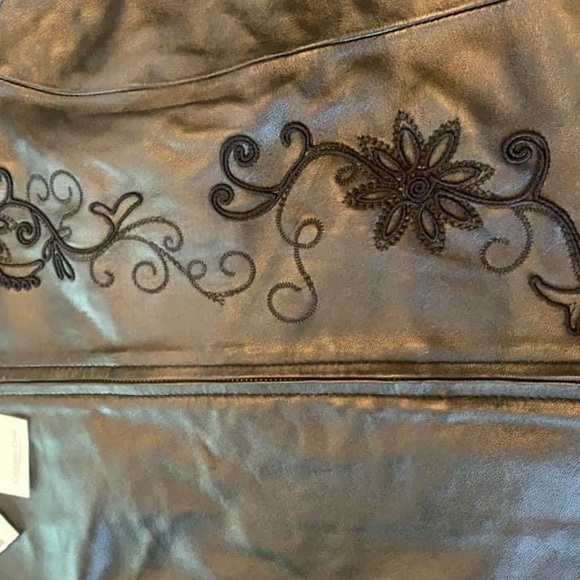 Coldwater Creek Leather Vest - Picture 4 of 7